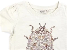 Wheat chalk t-shirt ladybug flower